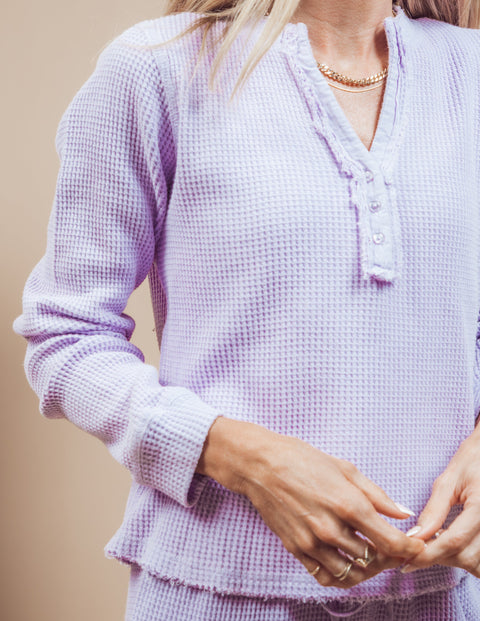 Kynlee Waffle Knit Top