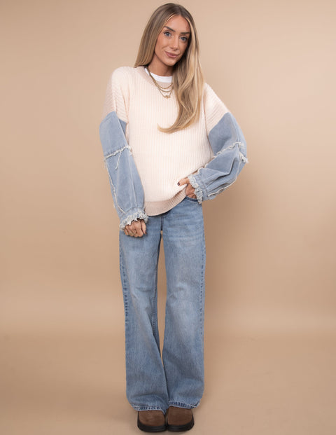 Lyra Denim Sweater