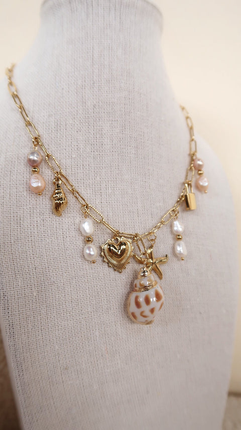 Seashell Charm Necklace