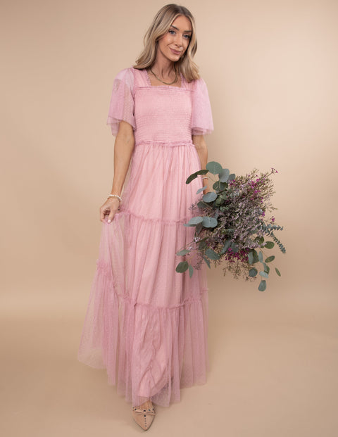 Gwenyth Mesh Maxi Dress
