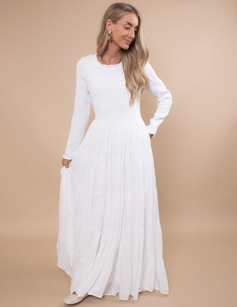 Leah Smocked Temple Dress