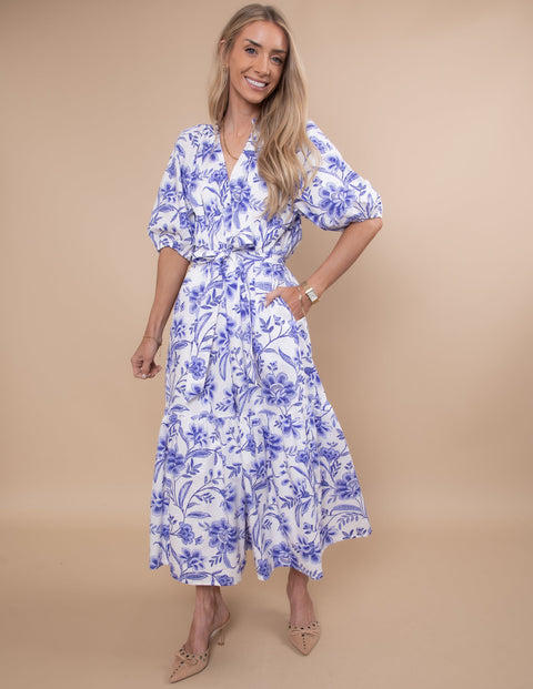 Stewart Floral Midi Dress