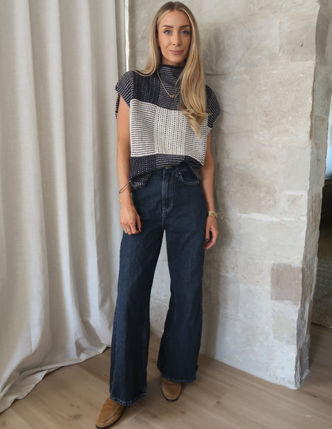 Checkmate Knit Top