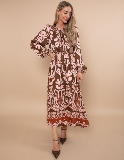Storybook Floral Midi Dress