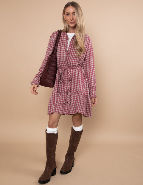 Elodie Gingham Dress