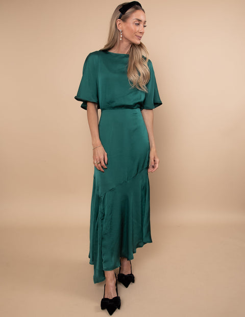 Genevieve Flutter Sleeve Dress