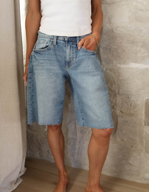 Sunlit Denim Shorts