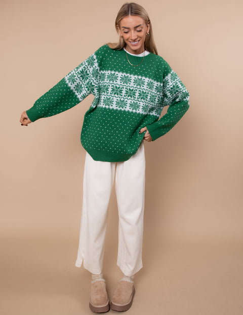 Holiday Pine Knit Sweater
