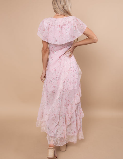 Fleur Ruffle Tiered Maxi Dress