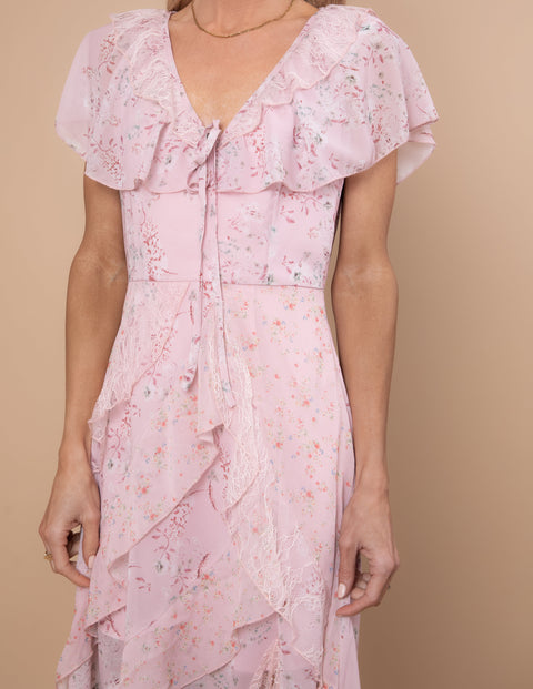 Fleur Ruffle Tiered Maxi Dress