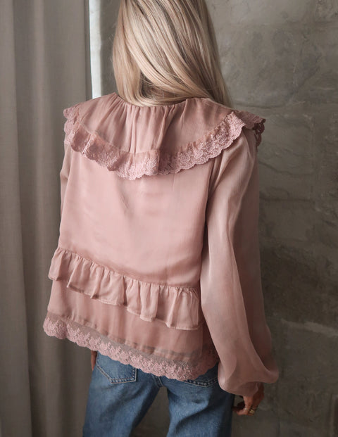 Victorian Rose Ruffle Top