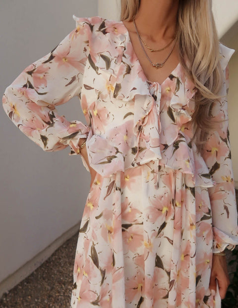 Petal Breeze Maxi Dress