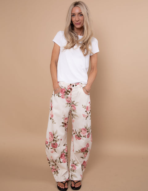 Rose Garden Wide-Leg Pants