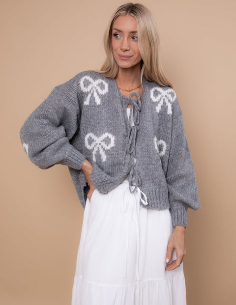 Lovie Bow Cardigan