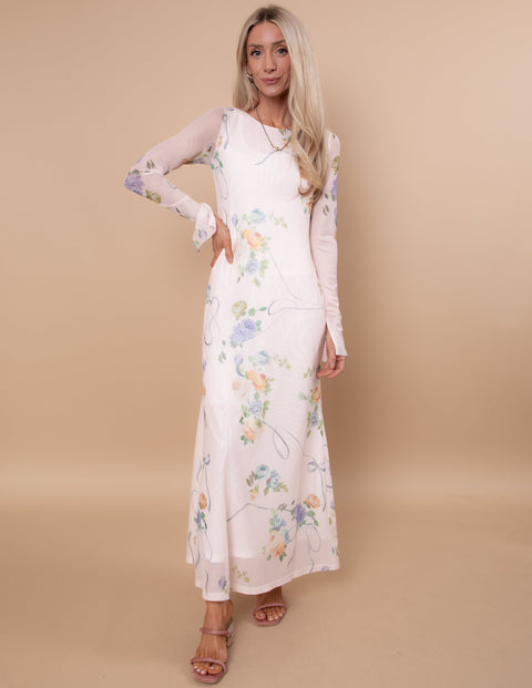 Campbell Mesh Floral Dress Pre-Order
