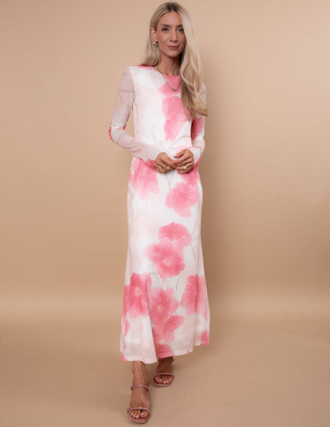 Campbell Mesh Floral Dress Pre-Order