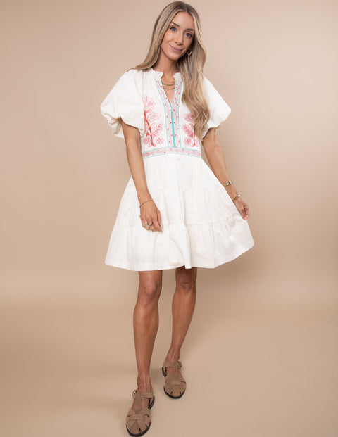 Nick Embroidered Dress