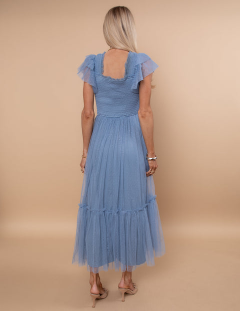 Anastasia Mesh Midi Dress