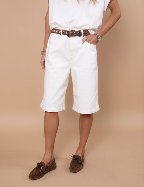 Weekend White Denim Shorts