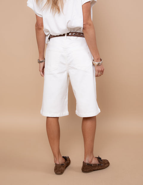Weekend White Denim Shorts
