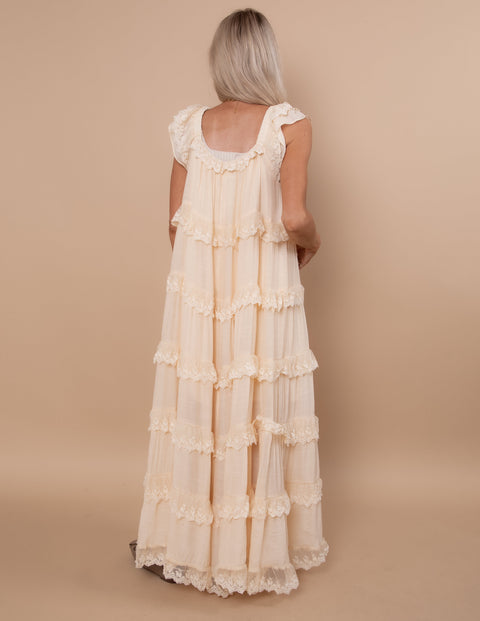 Alara Tiered Lace Dress