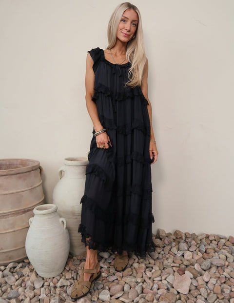 Alara Tiered Lace Dress