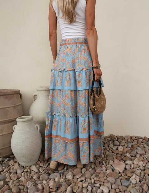 Blu Prairie Tiered Skirt