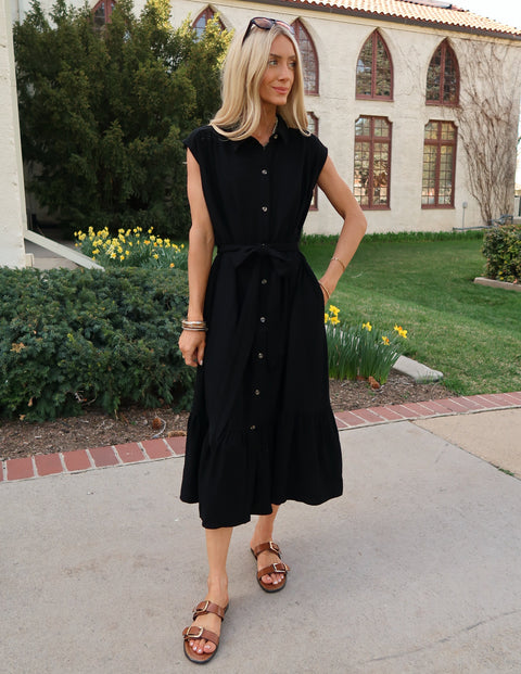Natural Grace Midi Dress