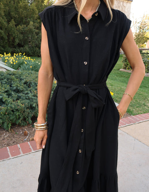 Natural Grace Midi Dress