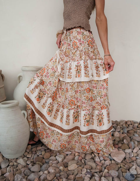 Blu Prairie Tiered Skirt