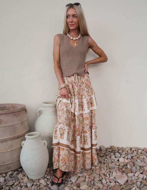 Blu Prairie Tiered Skirt
