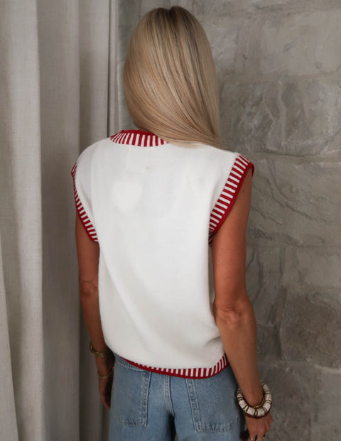 All American Varsity Knit Top