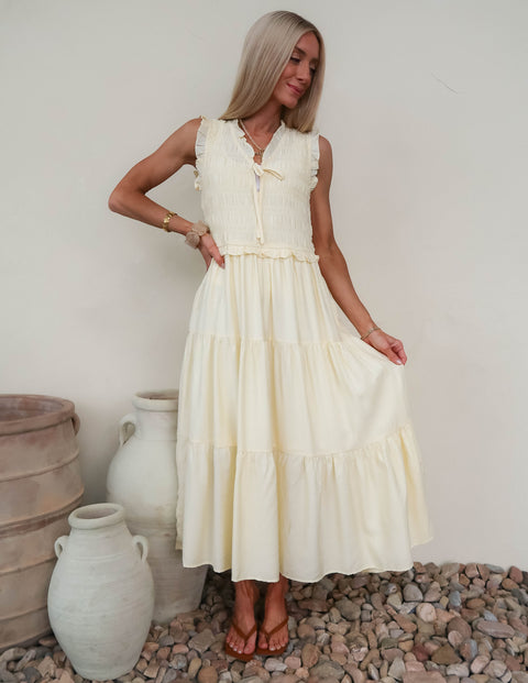 Hattie Tiered Midi Dress