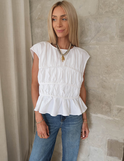 Abbey Peplum Top
