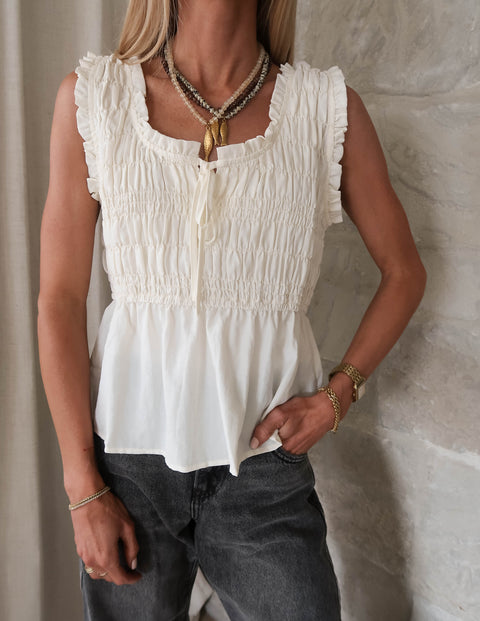 Vesper Smocked Top