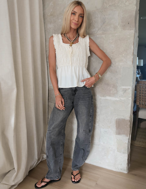 Vesper Smocked Top