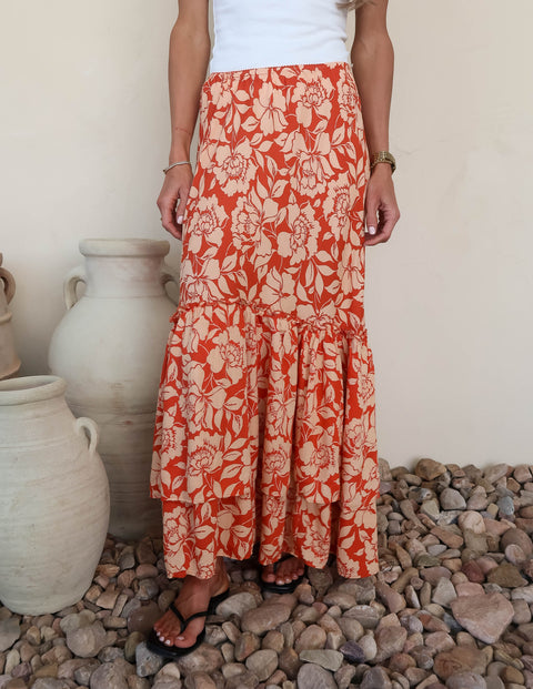 Maribel Garden Ruffle Skirt