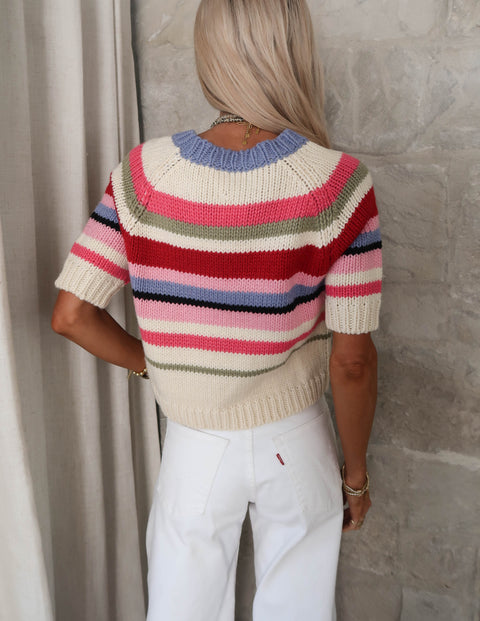 Coastal Candy Stripe Sweater