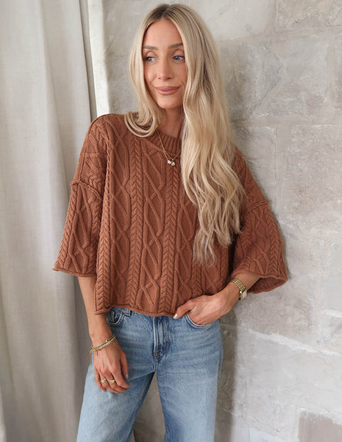 Washed Ashore Cable Sweater