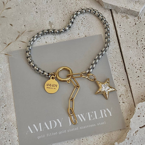 Starlink Mixed Metal Bracelet