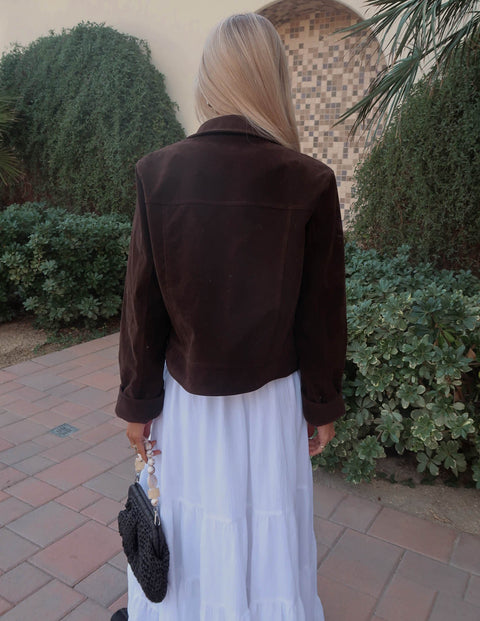 Soft Suede Moto Jacket