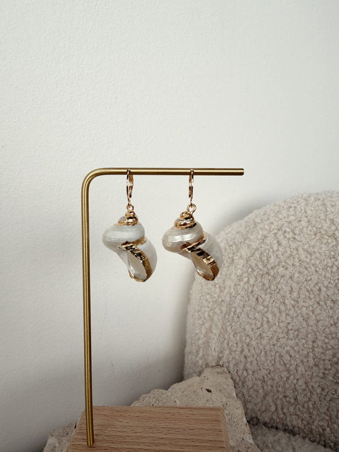 Destin Large Seashell Drop Earring