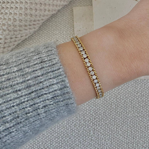 Sparked in Love Tennis Bracelet