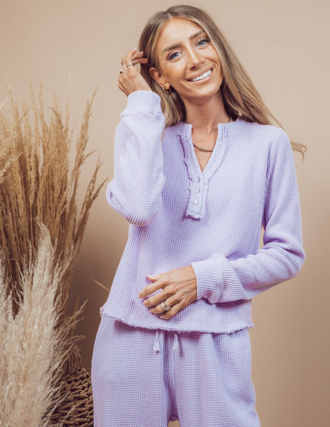 Kynlee Waffle Knit Top