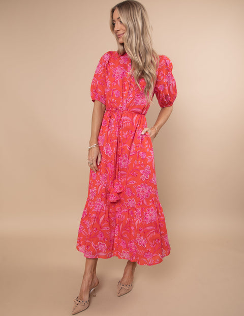 Aria Floral Midi Dress
