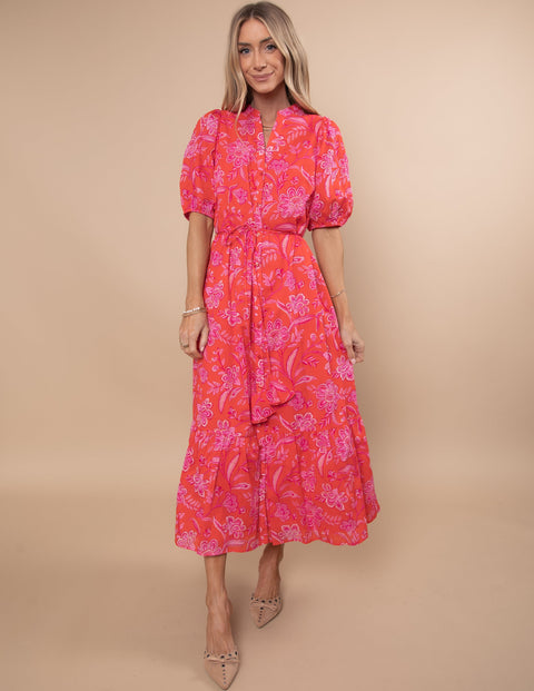 Aria Floral Midi Dress