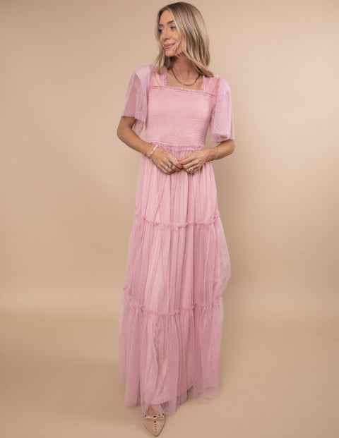 Gwenyth Mesh Maxi Dress