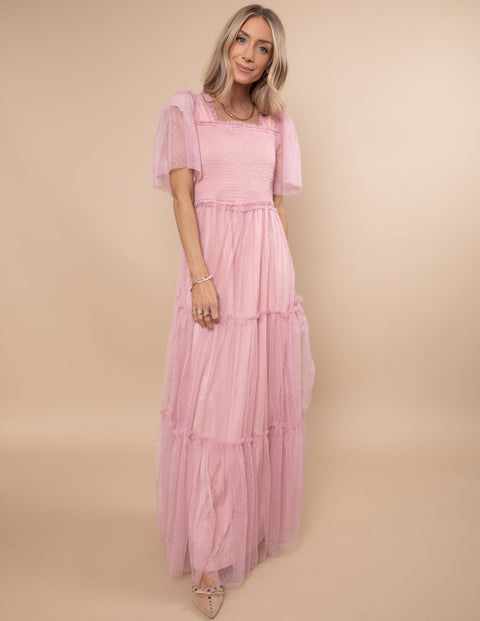 Gwenyth Mesh Maxi Dress