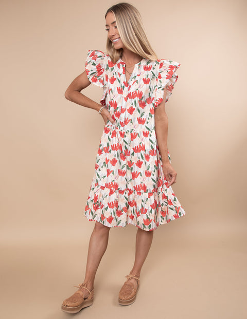 Marian Floral Dress