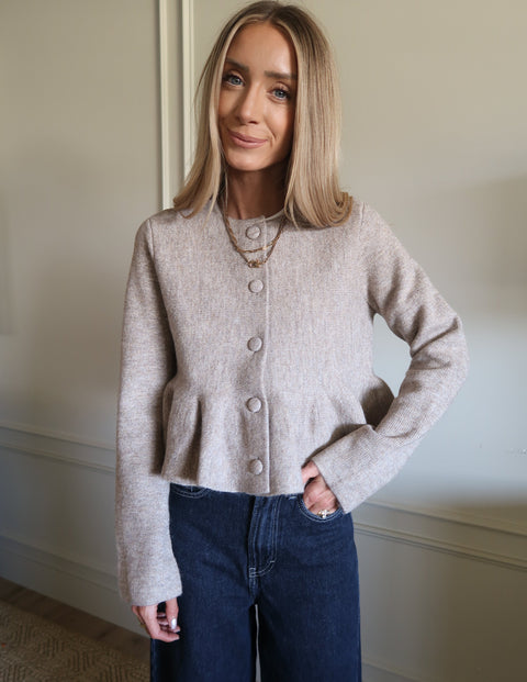 Milan Peplum Top